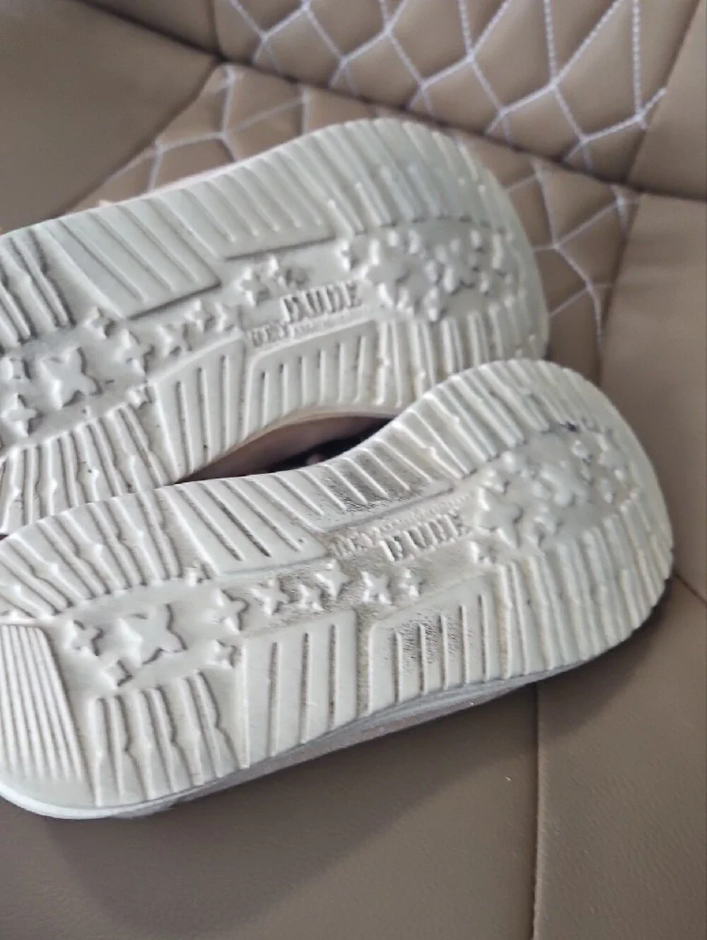 Hey Dude Sparkle Slip-On Shoes in Light Pink